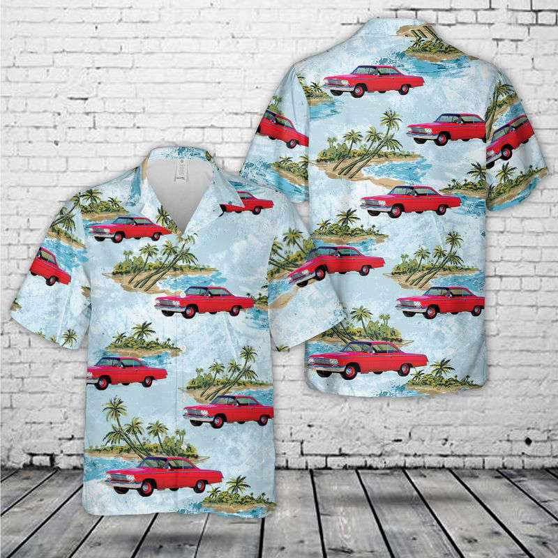 1962 Chevrolet Bubble Top Bel Air Hawaiian Shirt, Gift For Men Women