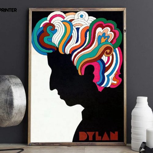 1966 Milton Glaser Bob Dylan Poster – Gift For Home Decoration