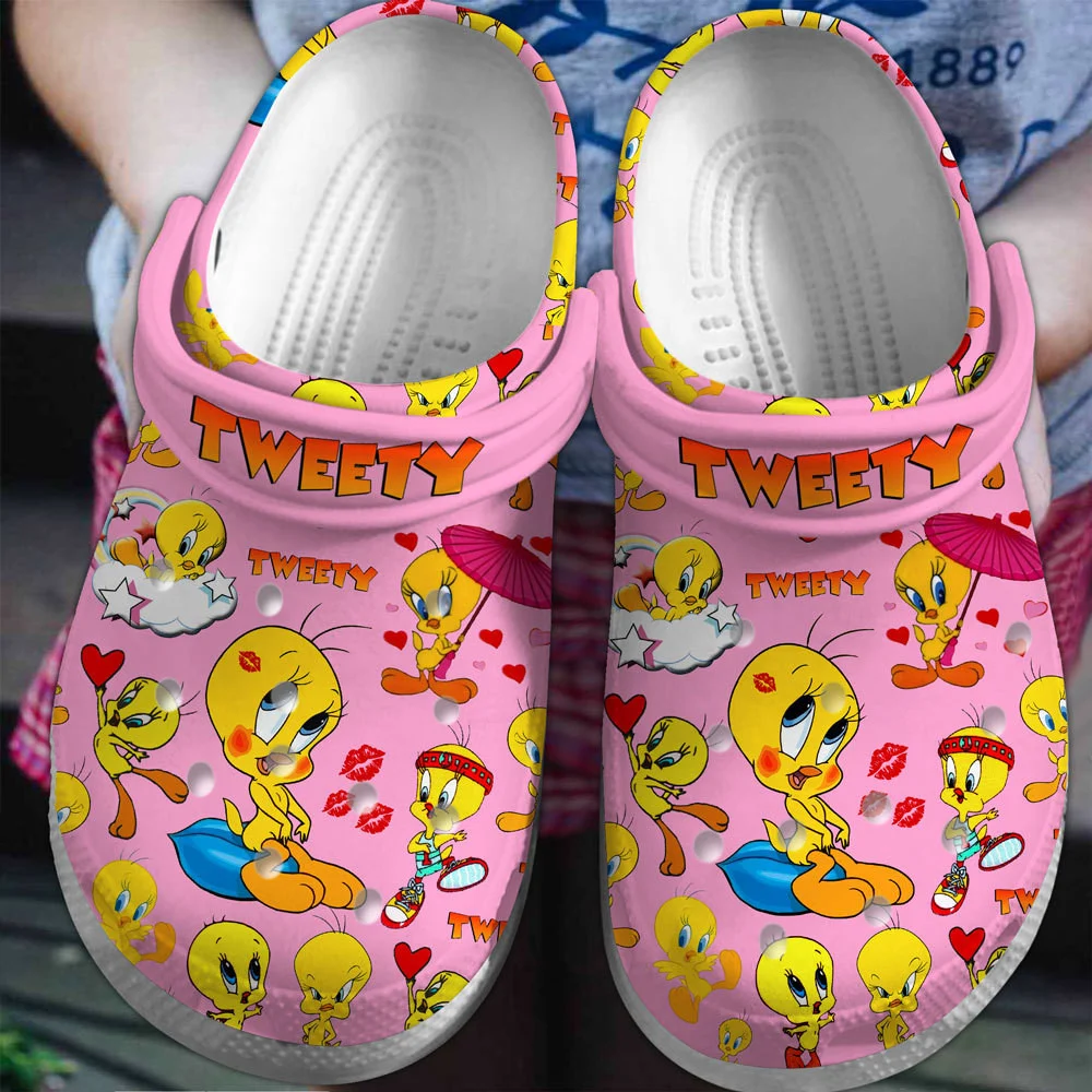 Tweety Cartoon Crocs Crocband Clogs Shoes Comfortable Best Gift For Men Women