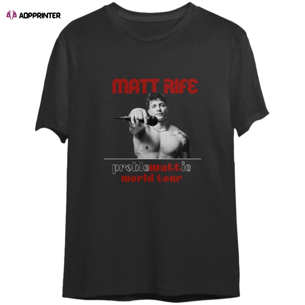 2 SIDED Matt Rife World Tour 2023 with Tour Date Shirt