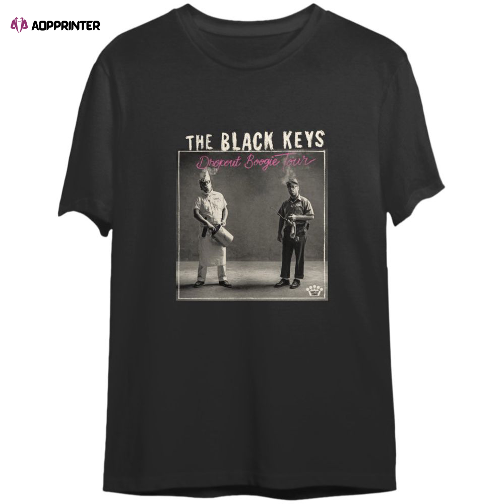 2 Sided The Black Keys 2023 Tour Shirt, Dropout Boogie World Tour 2023