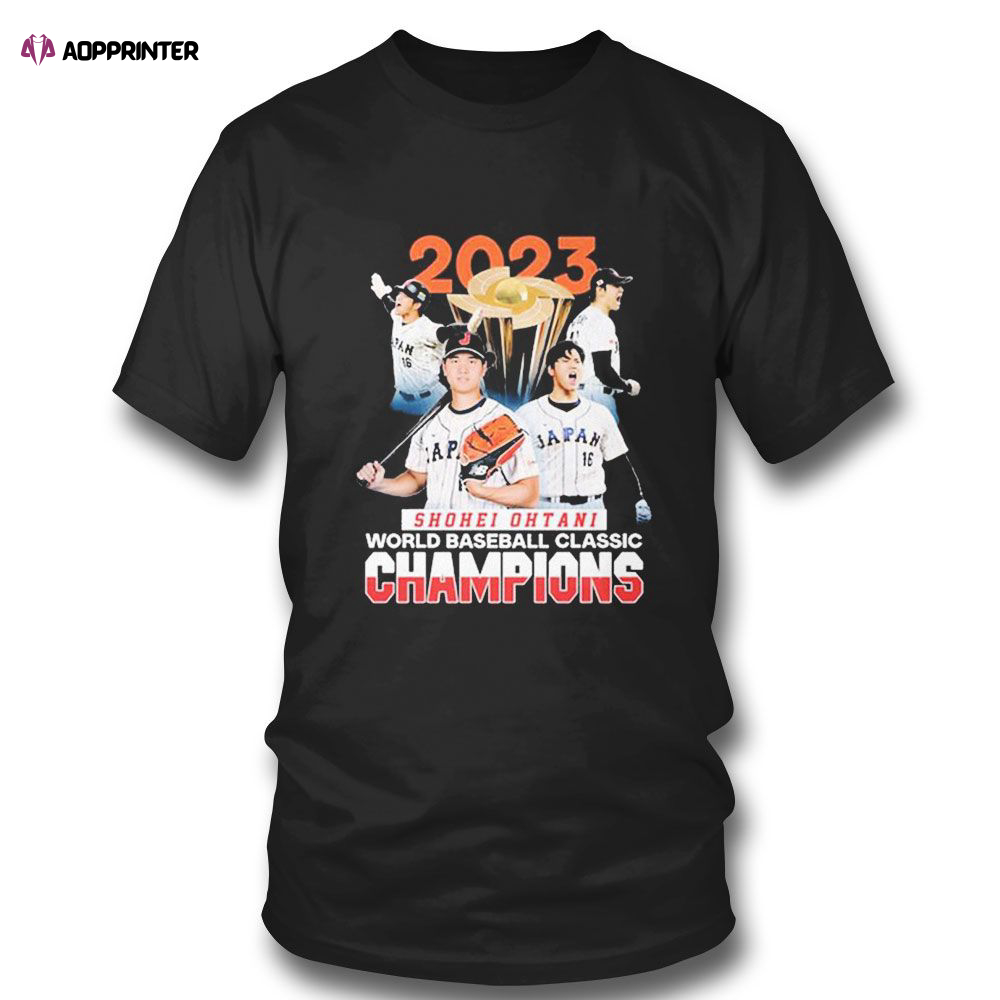 2023 Cup Shohei Ohtani World Baseball Classic Champions T-shirt For Fans