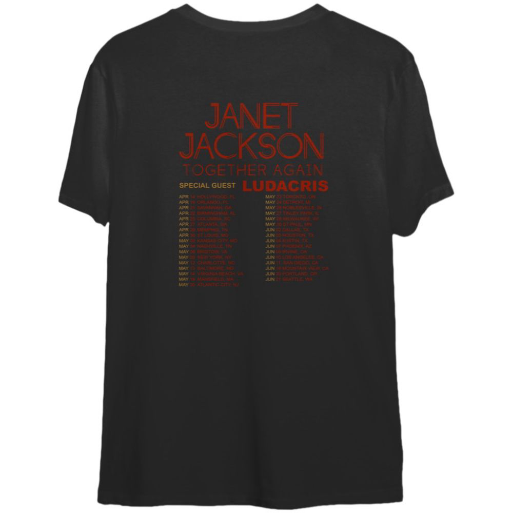 2023 Janet TOUR CONCERT SHIRT Unsex T-Shirt For Men And Women