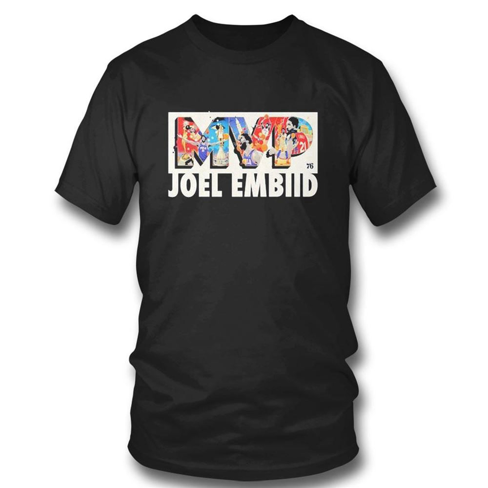 2023 Mvp Joel Embiid Philadelphia 76ers T-shirt For Fans