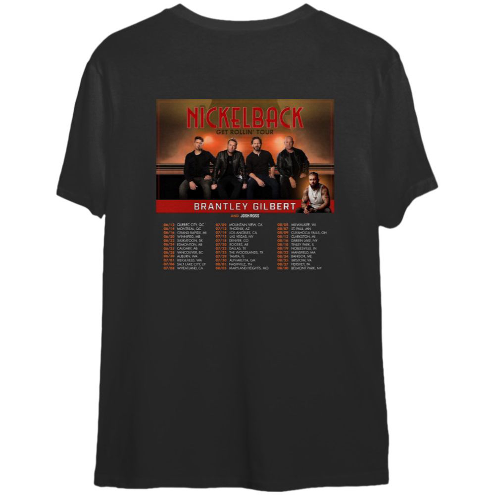 2023 Nickelback Band Concert Shirt, Nickelback Get Rollin’ Tour 2023 Shirt
