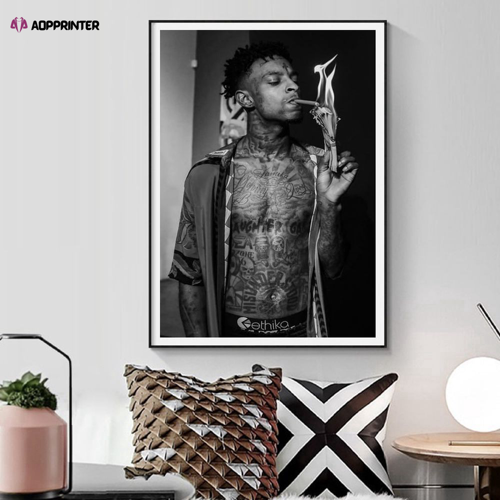 21 Savage Music Poster, Best Gift For Home Decoration