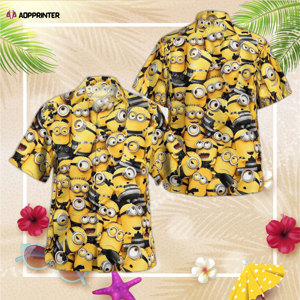 3D Minion Hawaiian Shirt, Gift For Men Women