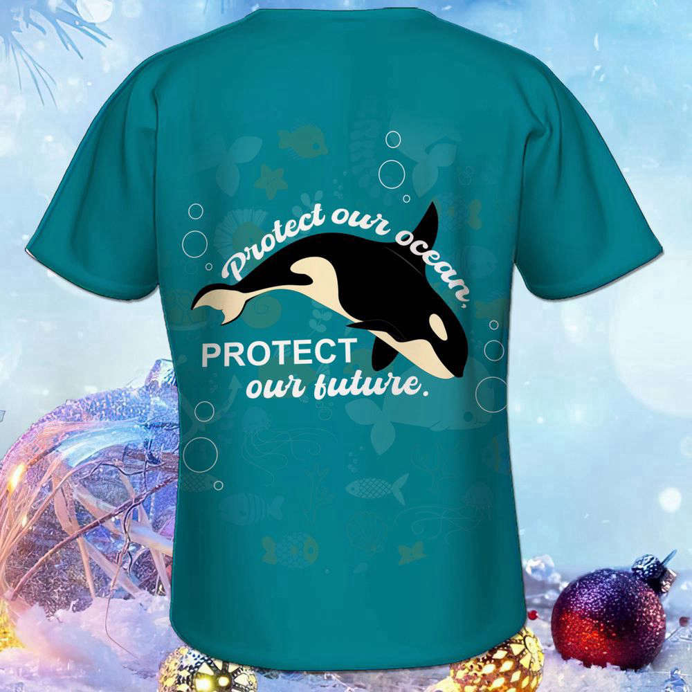 3D T-Shirt Printed Fashion Orca Men 3D Shirt