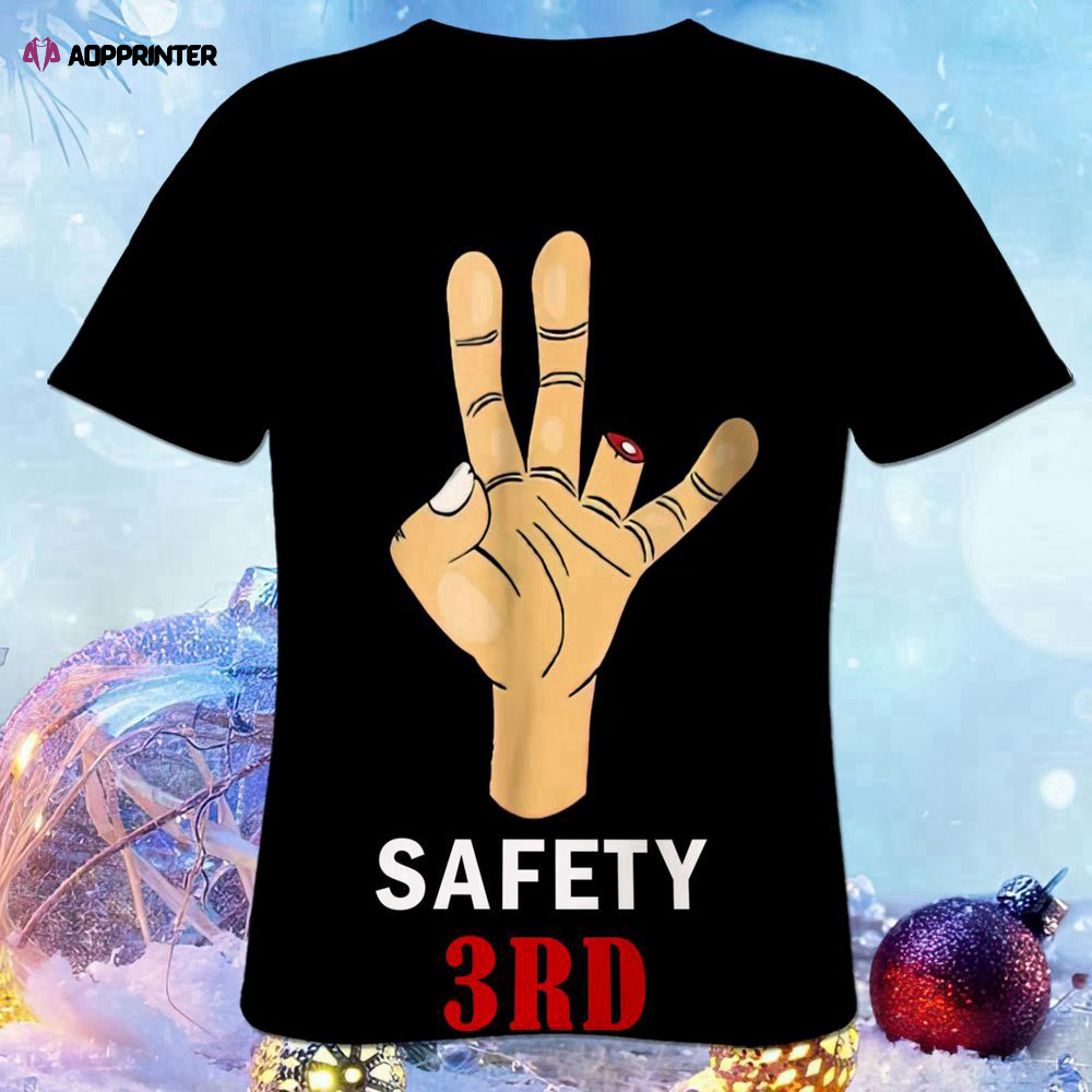 3D T-Shirt Printed Fashion Safety Short Sleeve 3D Shirt
