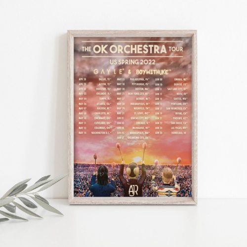Ajr The OK Orchestra 2023 Tour Us Spring Print – Pop Music Concert Poster