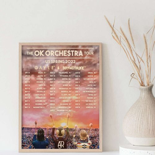 Ajr The OK Orchestra 2023 Tour Us Spring Print – Pop Music Concert Poster