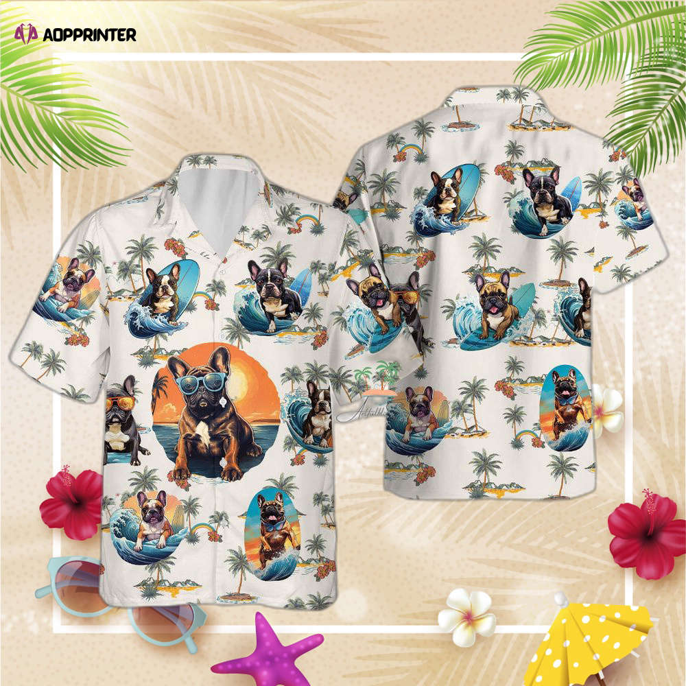 Aloha Bulldog Hawaiian Shirt, Gift For Men And Women, Bulldog with Glasses Hawaii