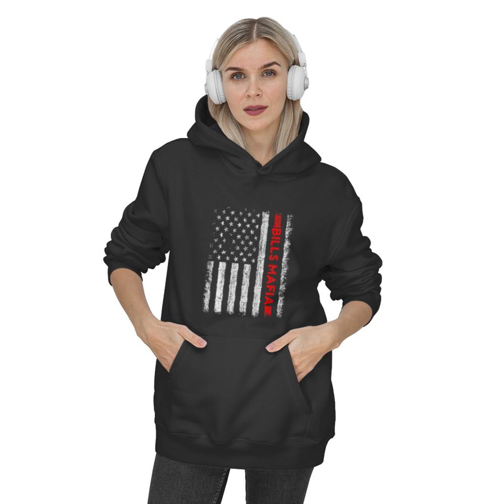 American Flag Bills Mafia Patriotic Buffalo Hoodie, Gift For Men And Women