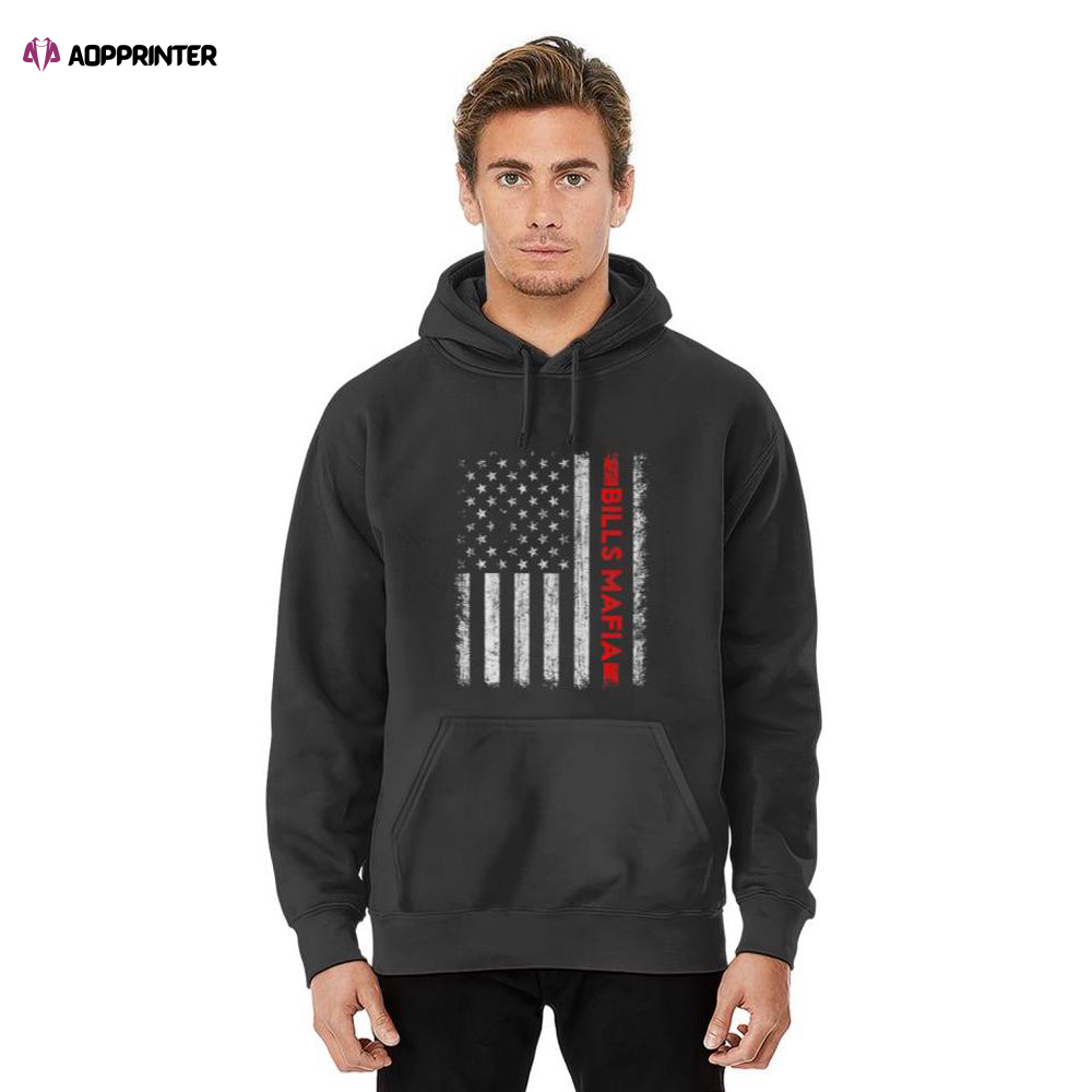 American Flag Bills Mafia Patriotic Buffalo Hoodie, Gift For Men And Women