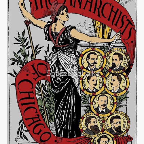 Anarchists Of Chicago In Color – Haymarket Riot, Leftist Premium Matte Vertical Poster, For Home Decor