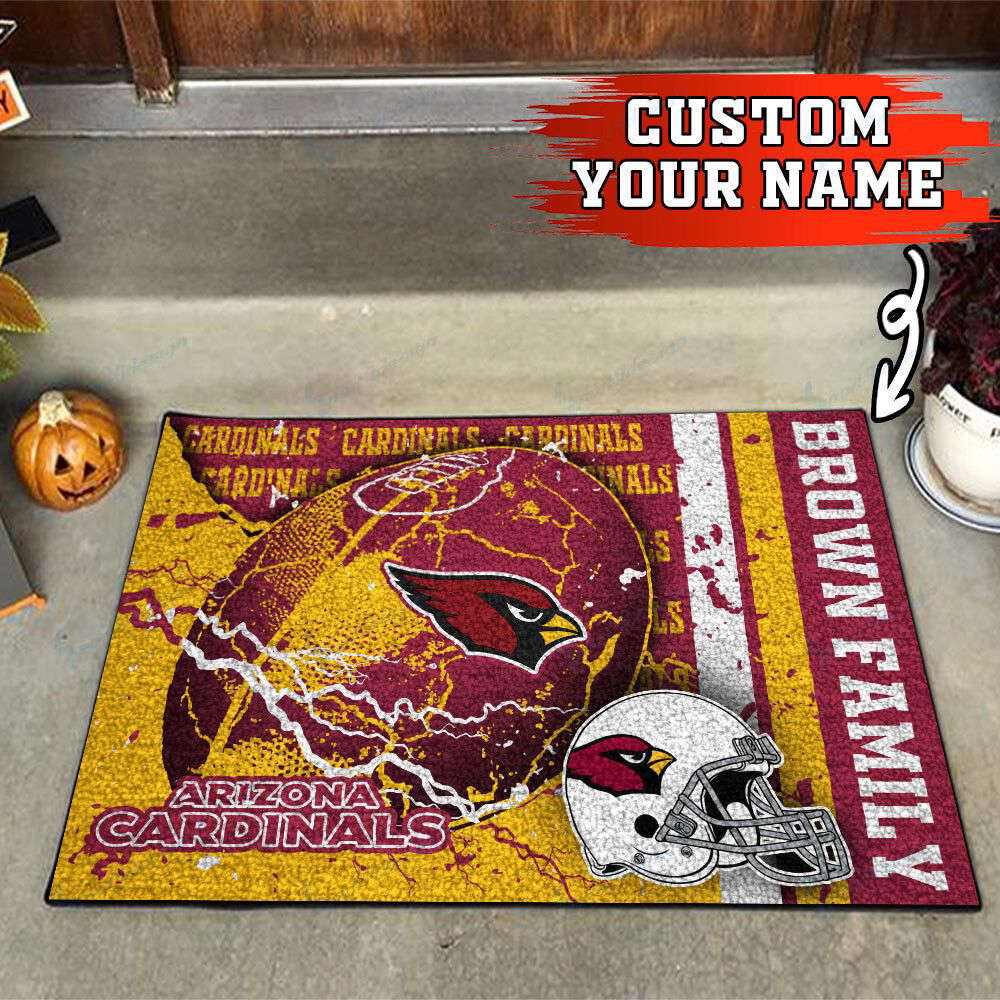 Arizona Cardinals Personalized Doormat, Gift For Home Decor