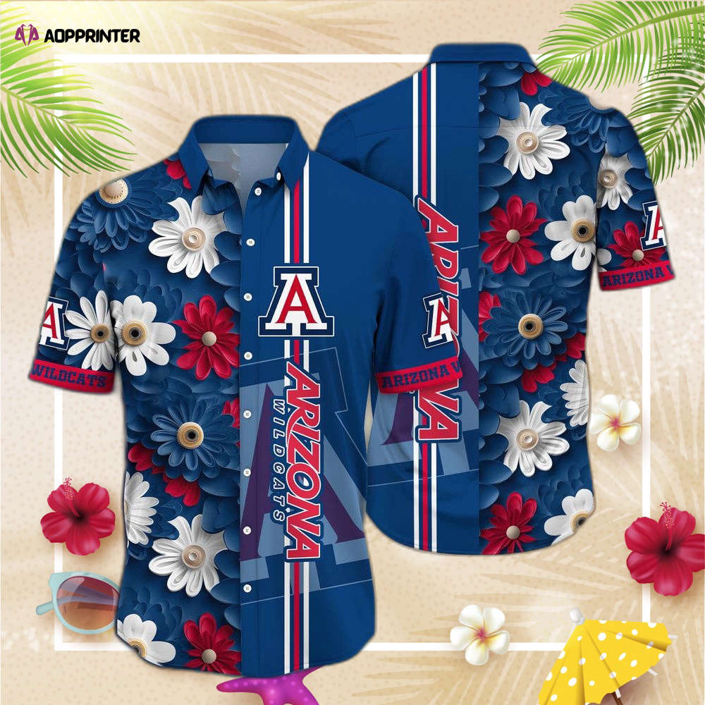 Arizona Wildcats NCAA3 Flower Hawaii Shirt, Best Gift For Men Women