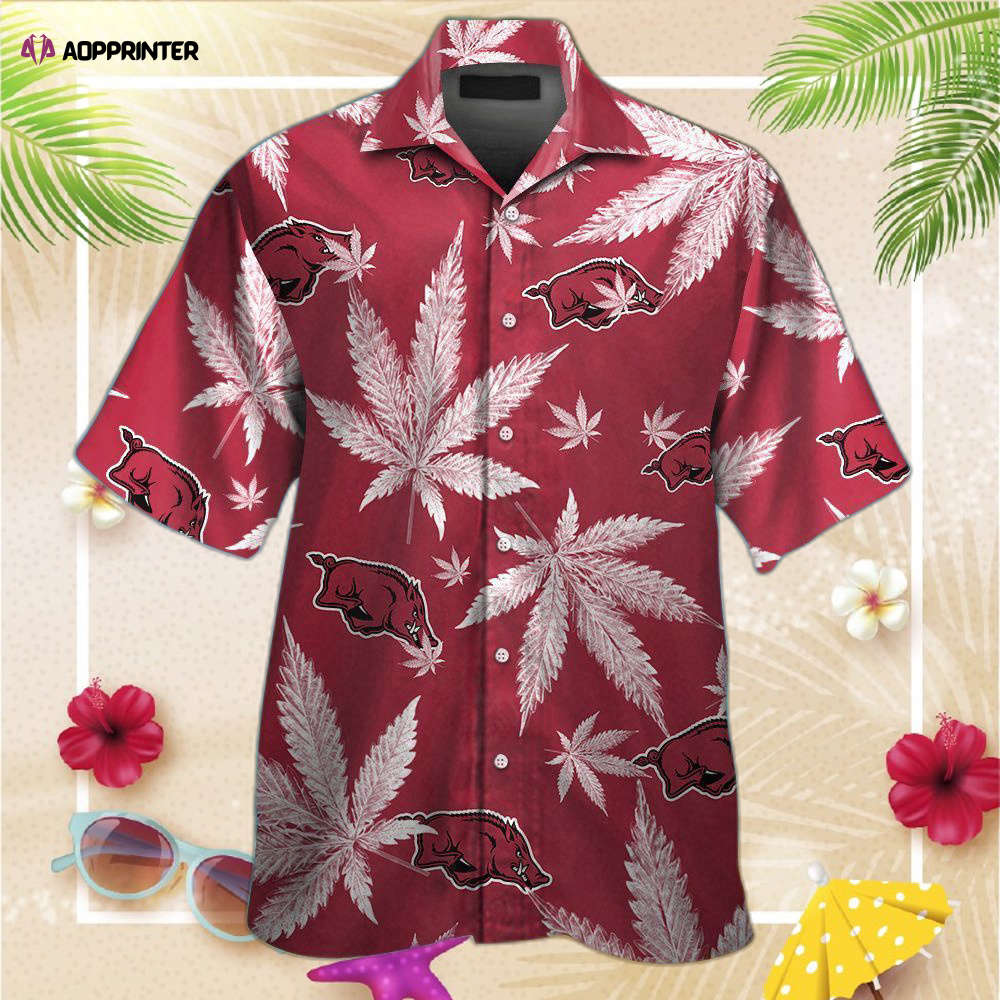 Arkansas Razorbacks Ncaa Mens Floral Special Design Hawaiian Shirt For Men Women