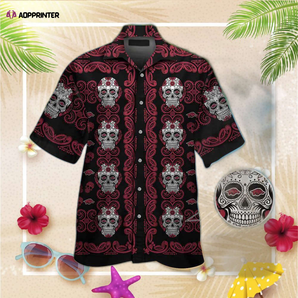 Arkansas Razorbacks Custom Name And Number Personalized Hawaii Shirt Summer Button Up Shirt For Men Women