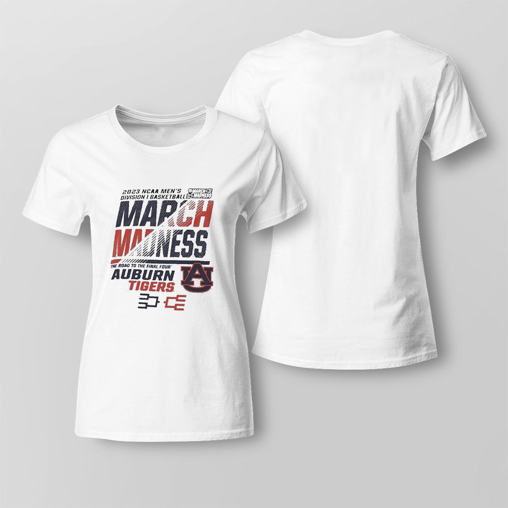 Auburn Tigers Mens Basketball 2023 Ncaa March Madness The Road To Final Four T-shirt For Fans