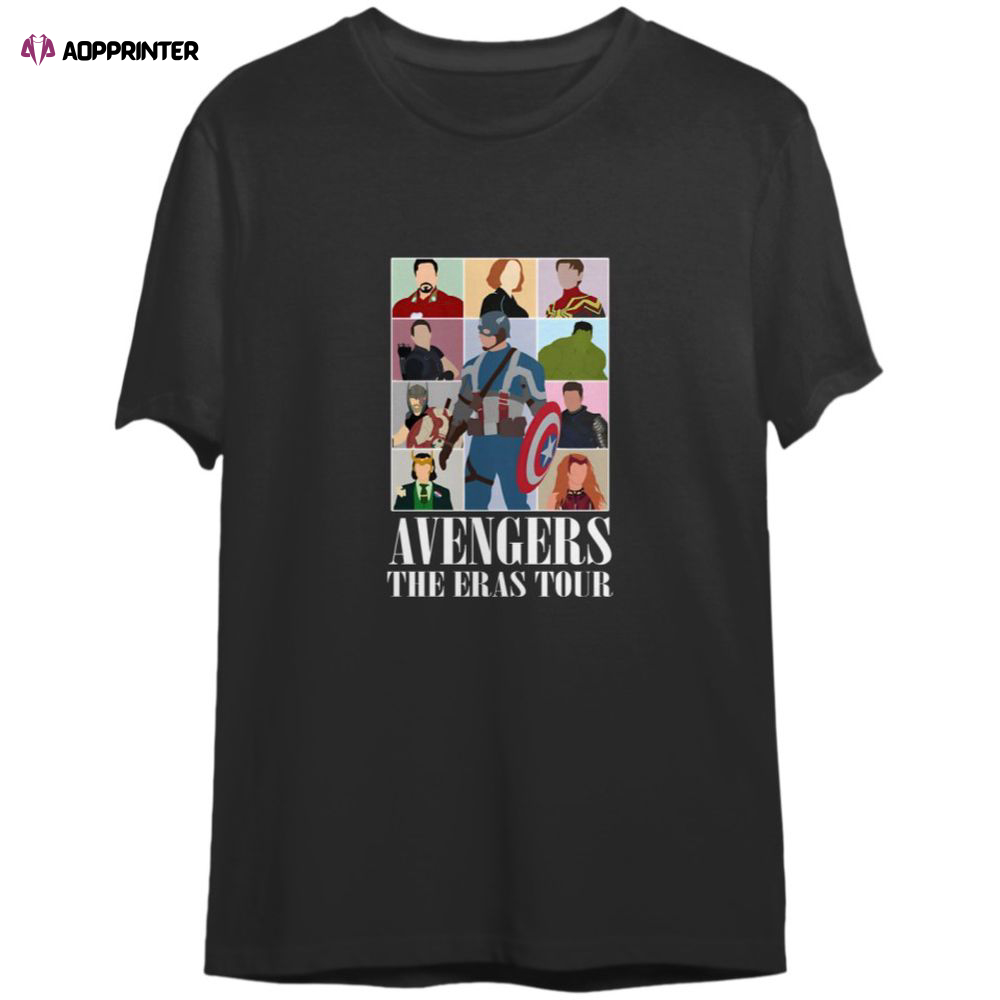 Avengers The Eras Tour Sweatshirt, Avenger Assemble T-Shirt, For Men And Women, Marvel Fan Gift