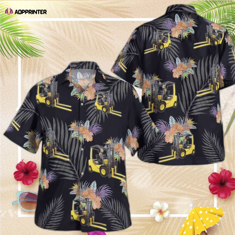 Awesome Forklift Operator AOP Hawaii Shirt , Gift For Men Women