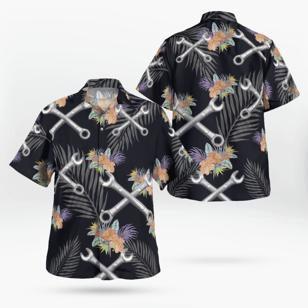 Awesome Mechnaic  AOP Hawaii Shirt, Gift For Men Women