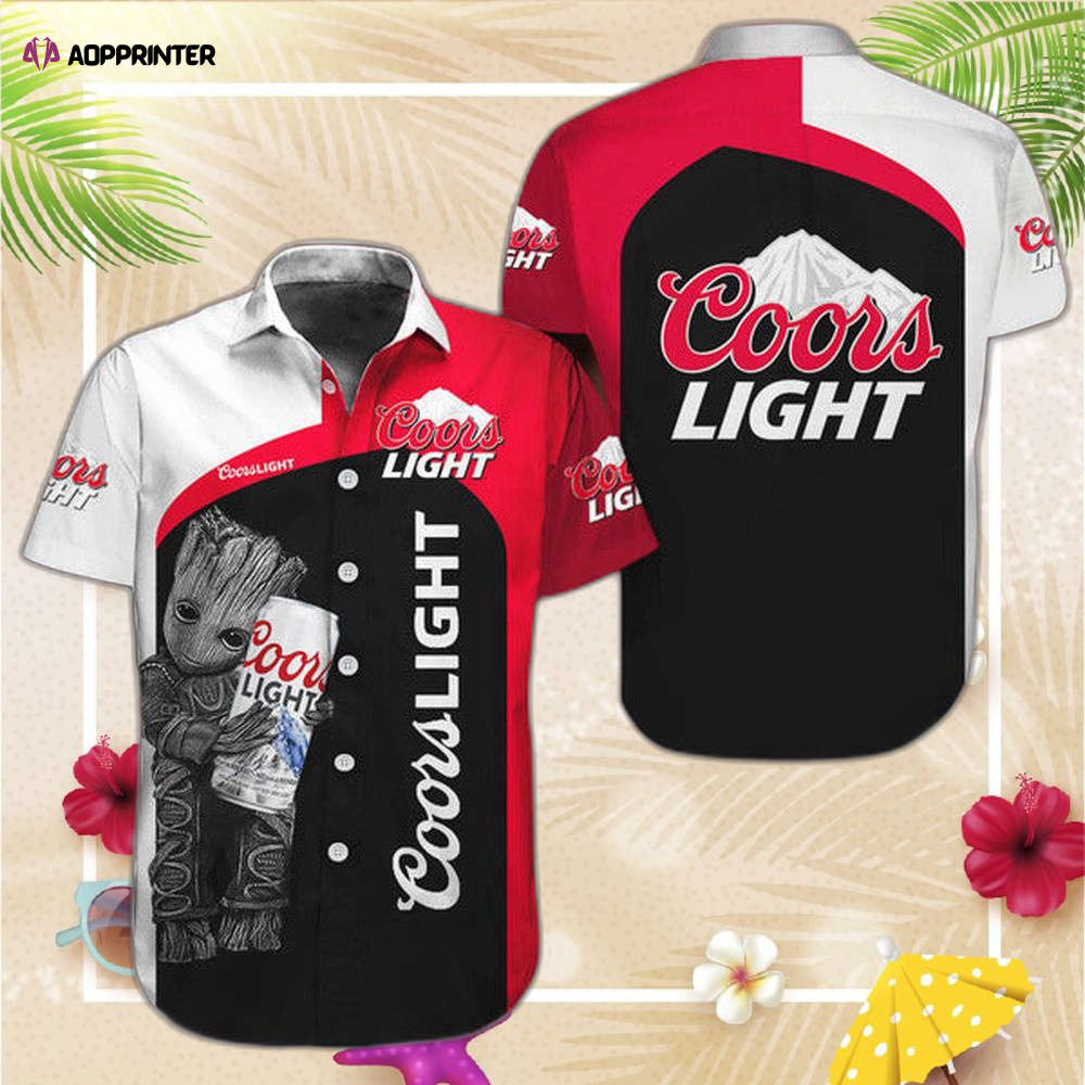 Coors Light Palm Tree Hawaiian Shirt For Men Women