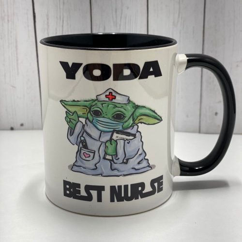 Baby Yoda Best Nurse, Star Wars, Ceramic Mug, Gift For Him Her