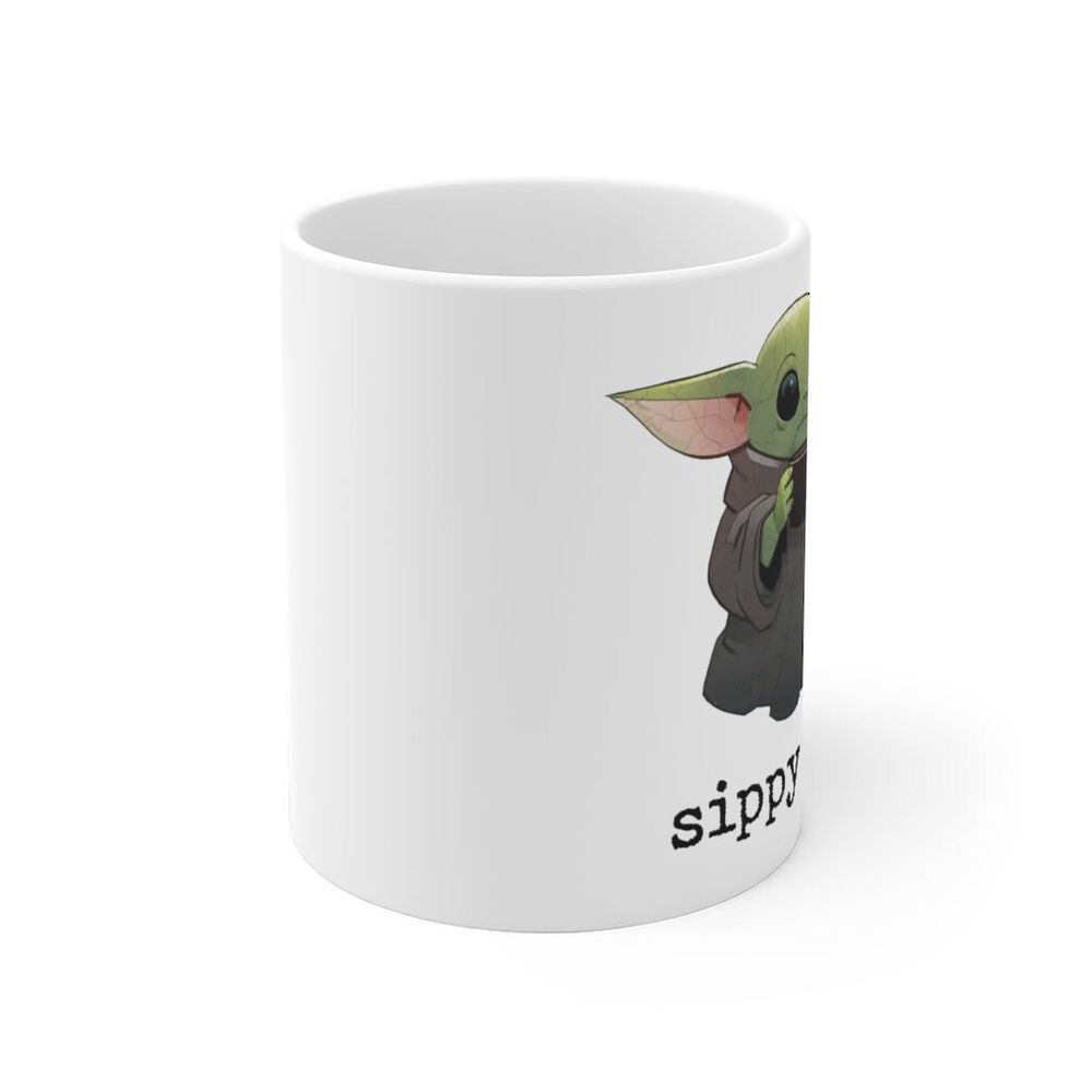 Baby Yoda Coffee Mug, Sippy Sip Mug, Baby Yoda Gift