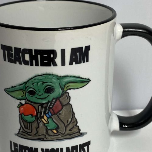 Baby Yoda, Teacher I Am Learn You Must, Star Wars, Ceramic Mug, Gift For Him Her