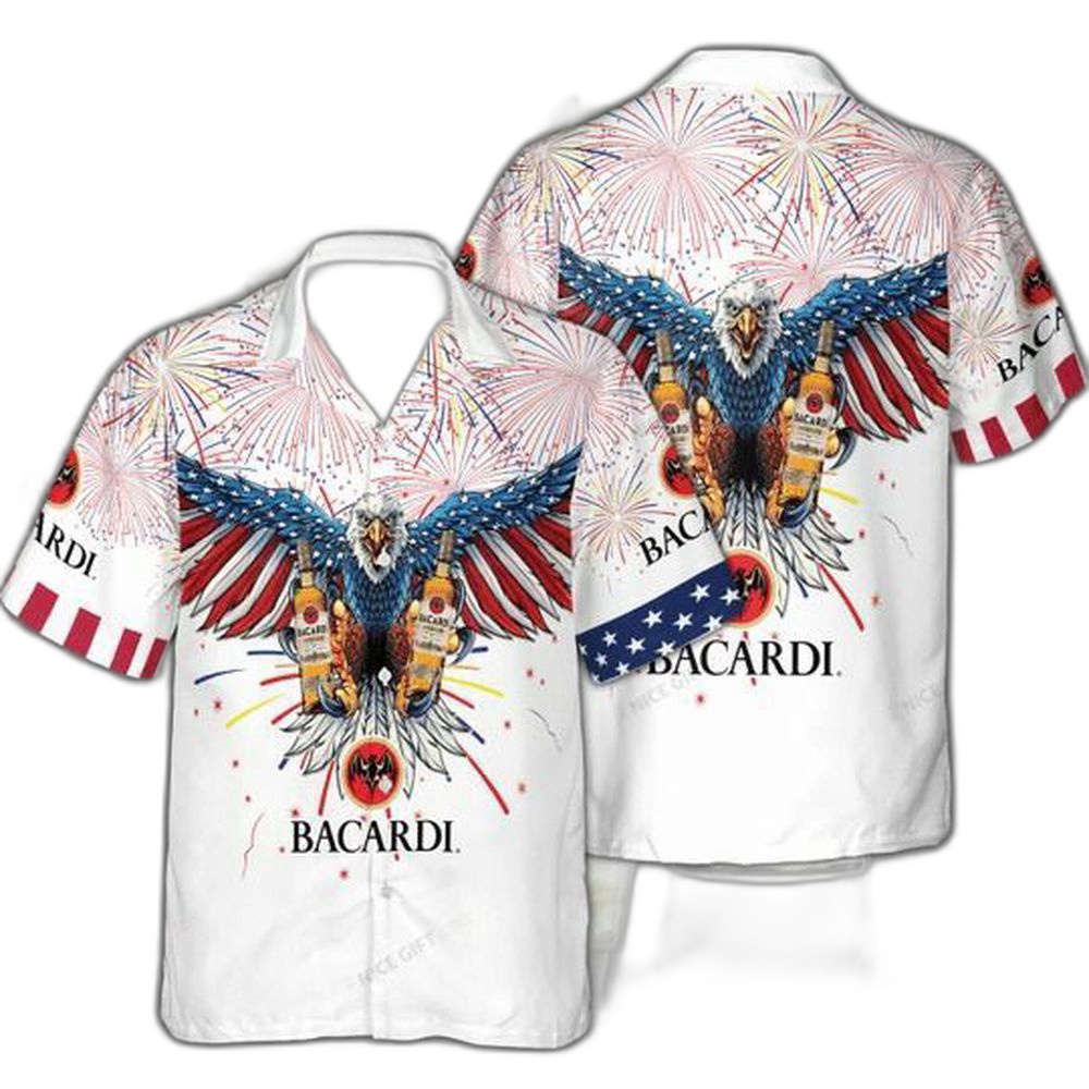 Bacardi 4th Of July Hawaiian Shirt For Men Women