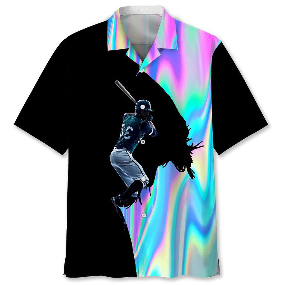 Baseball Liquid Metal Hawaiian Shirt, Best Gift For men And Women