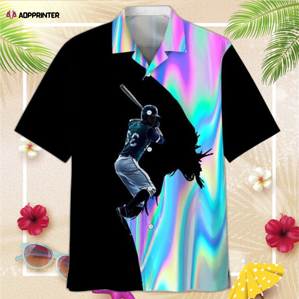 Baseball Liquid Metal Hawaiian Shirt, Best Gift For men And Women