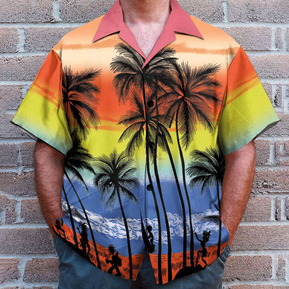 Beach Colorful Hawaiian Shirt, Gift For Men Women