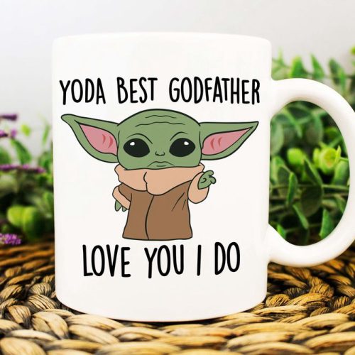 Yoda Best GodfaTher, Gift For GodfaTher,  Custom Name Yoda Mug