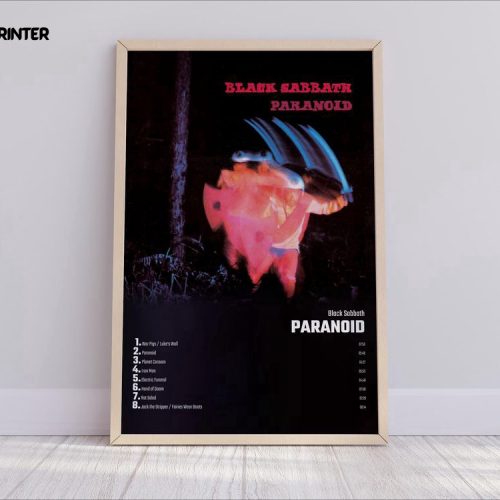 Black Sabbath – Paranoid Album Cover Poster – Gift For Home Decoration