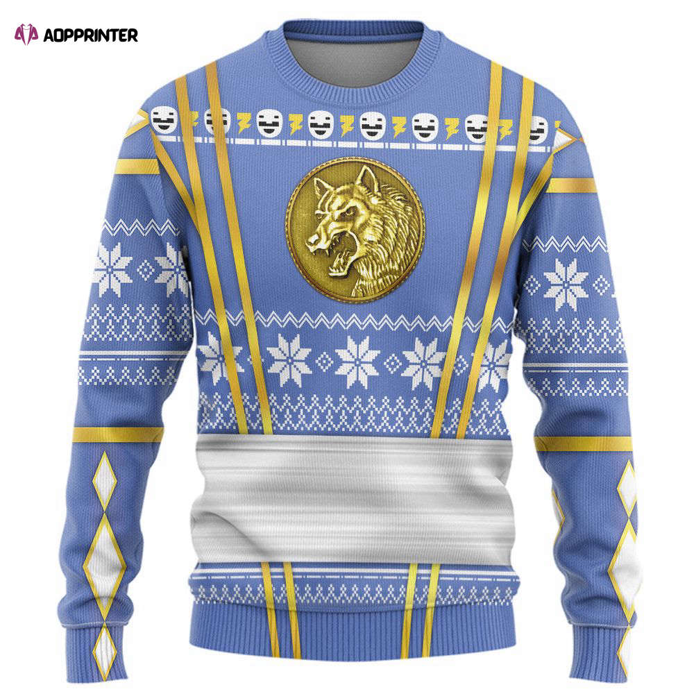 Power Ranger Mighty Morphin Yellow Ranger Ugly Christmas Limited Edition Custom  Ugly Sweater, Gift For Men And Women