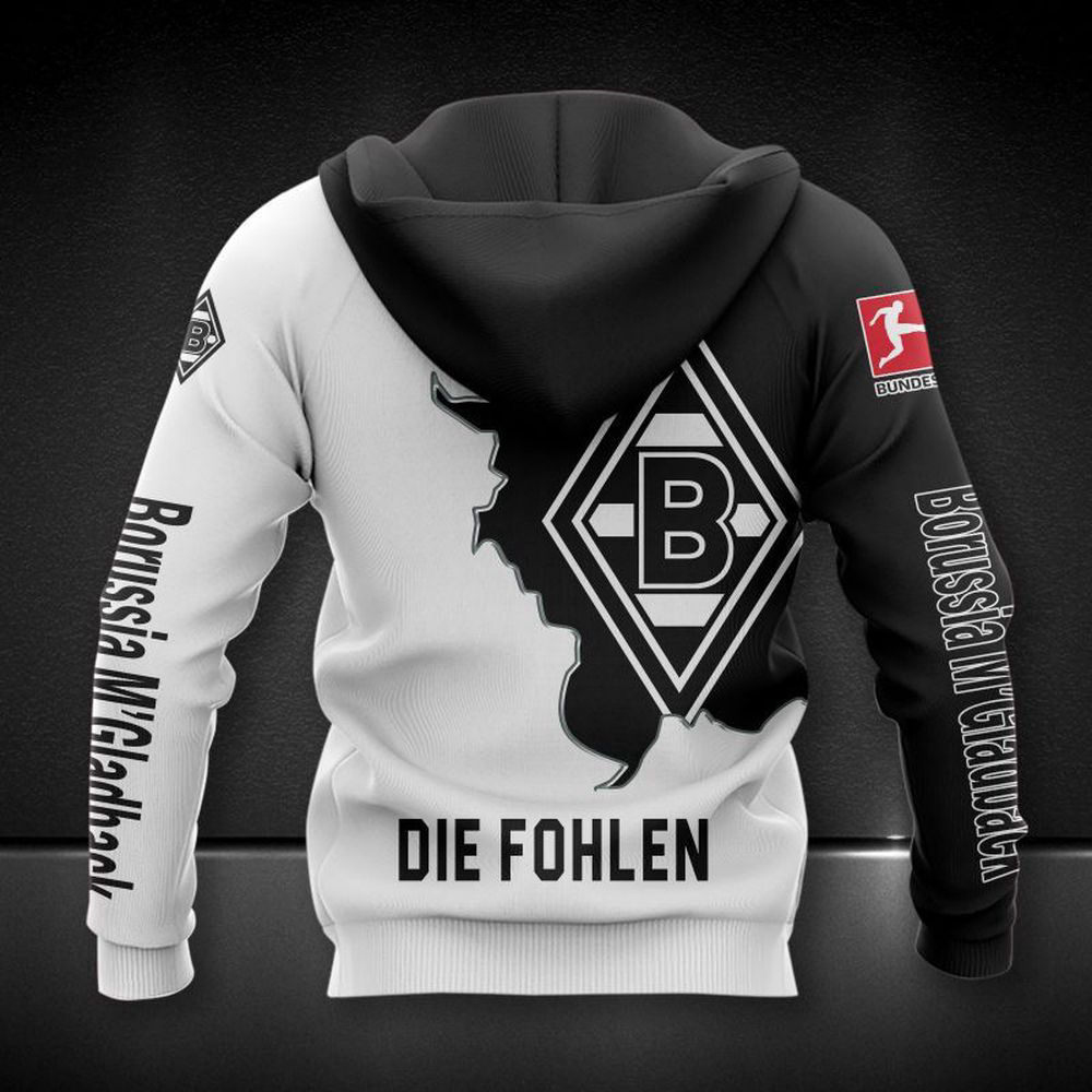 Borussia Monchengladbach Printing Hoodie, For Men Women