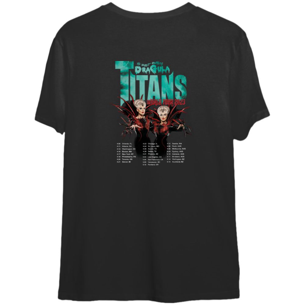 Boulet Brothers DraGula T-Shirt, Titans World Tour 2023 T-Shirt,