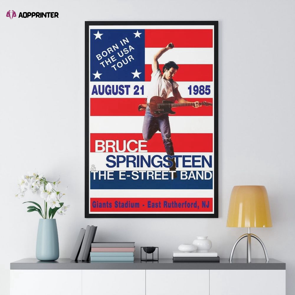 Bruce Springsteen – Born in the USA Tour – Concert Poster – Gift For Home Decoration
