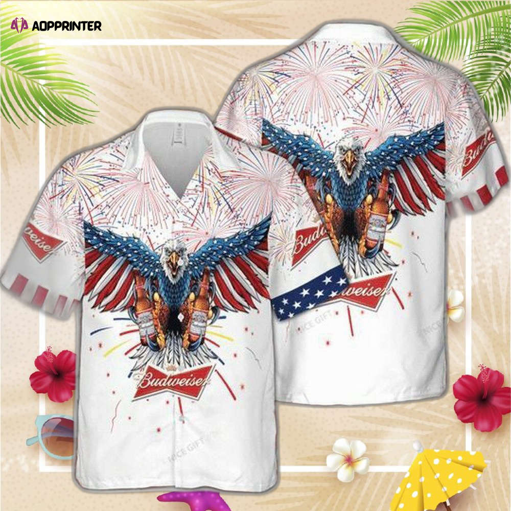 Budweiser 4th Of July Hawaiian Shirt For Men Women