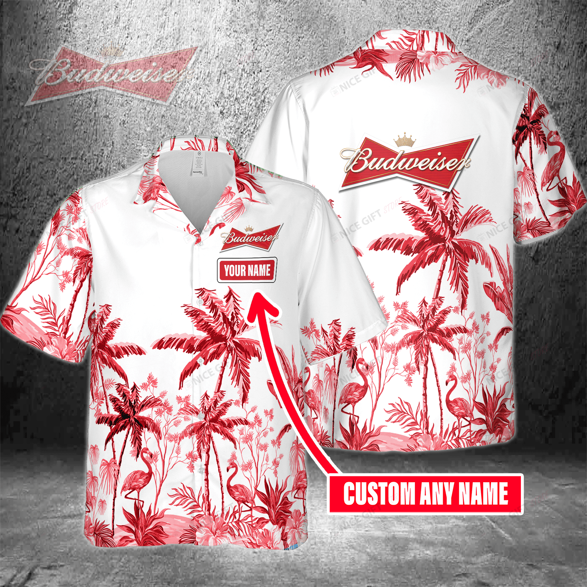 Budweiser Custom Name Hawaiian Shirt For Men And Women