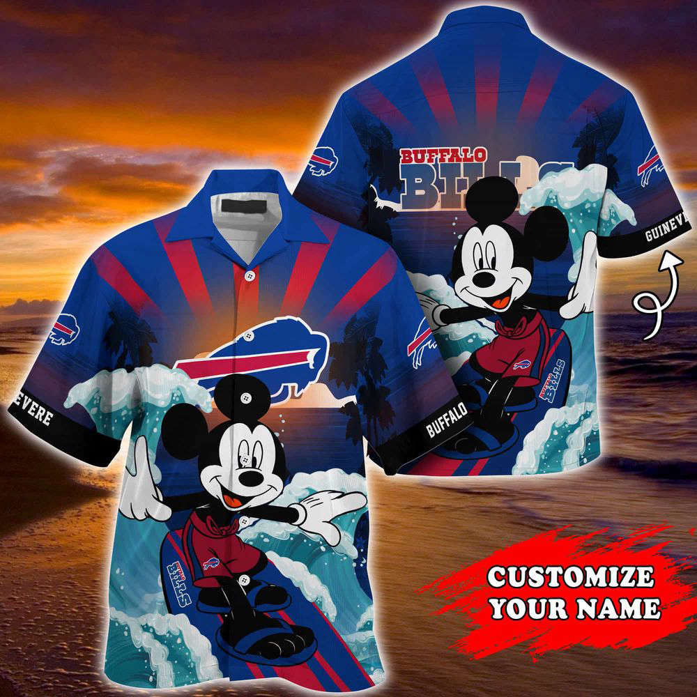 New England Patriots NFL-Summer Hawaii Shirt Mickey And Floral Pattern For Sports Fans