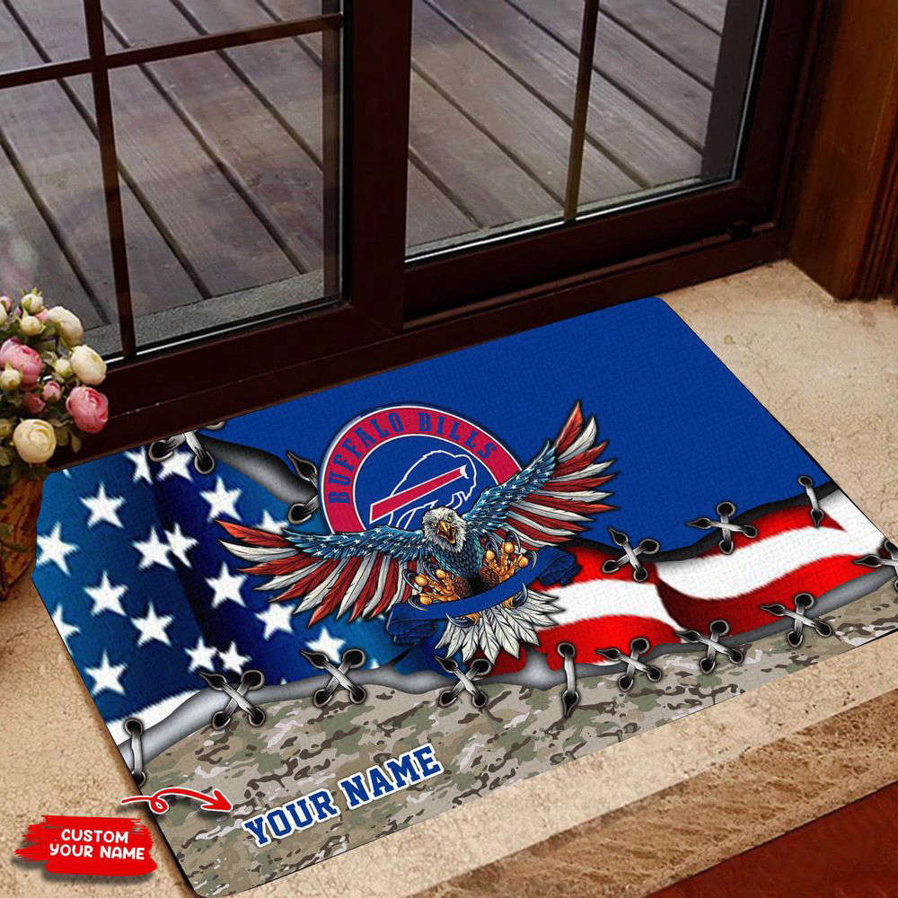 Buffalo Bills Personalized Doormat, Best Gift For Home Decor