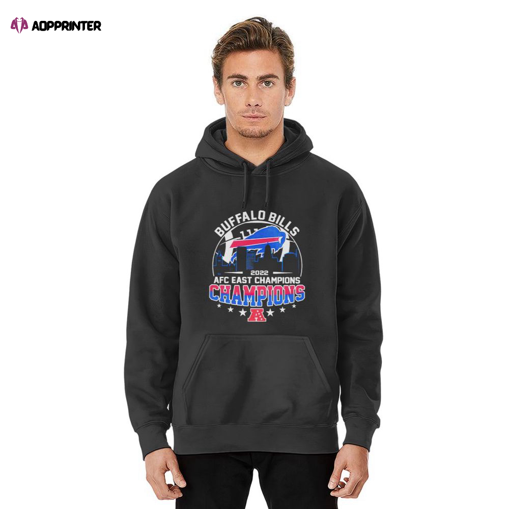 Buffalo Bills Wins Champions 2023 AFC East Championship Hoodie, Gift For Men And Women