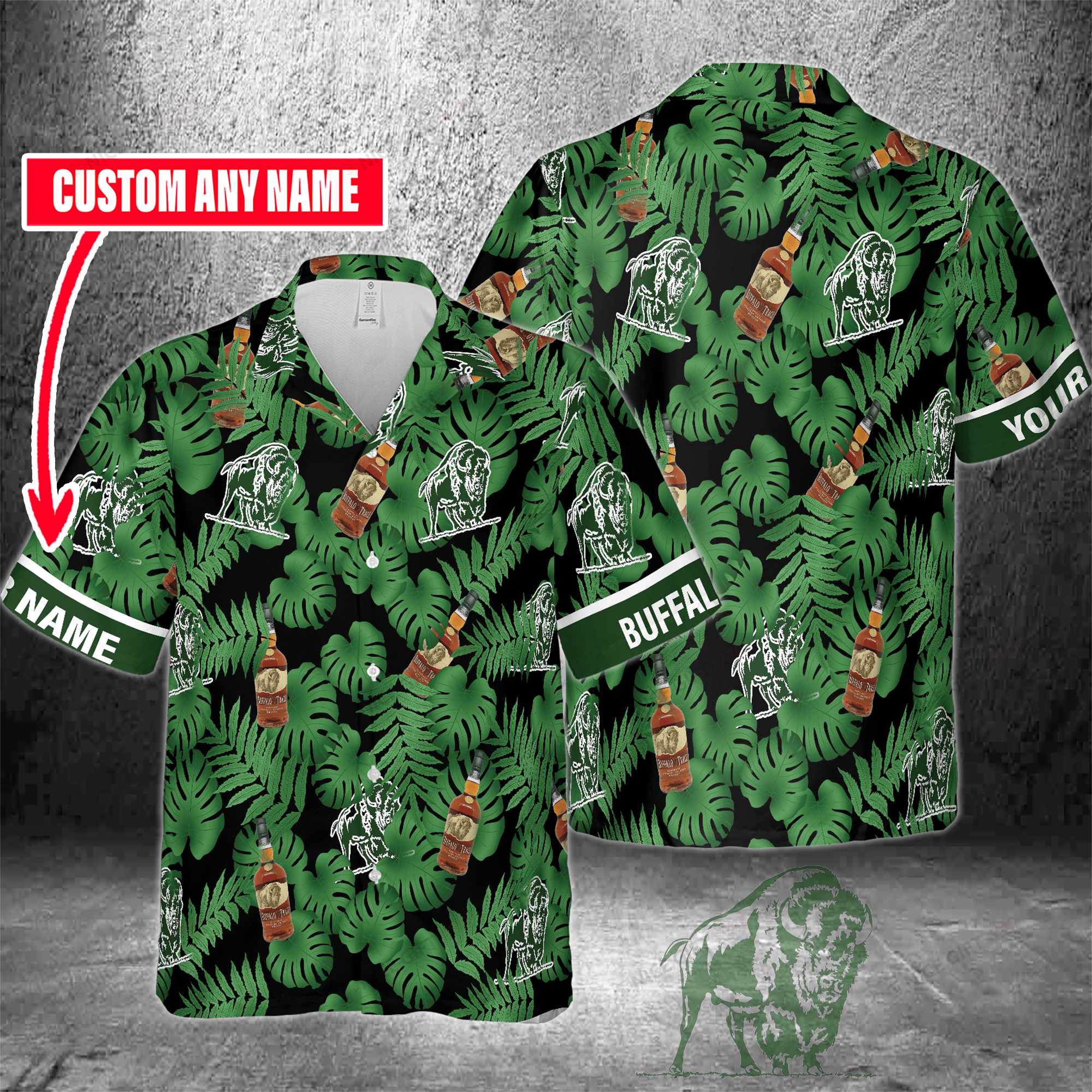 Buffalo Trace Custom Name Hawaiian Shirt For Men And Women