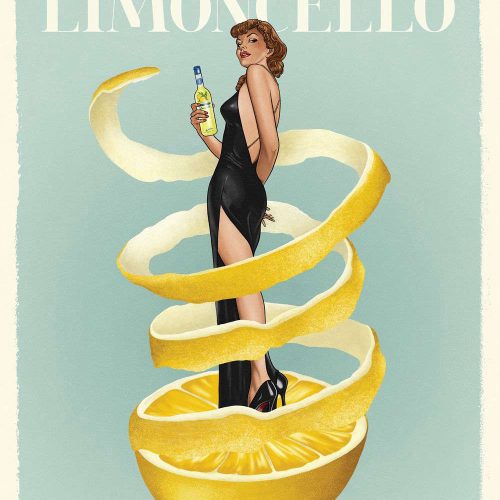 BUONO! Limoncello – lemon, Retro Poster – Gift For Home Decoration