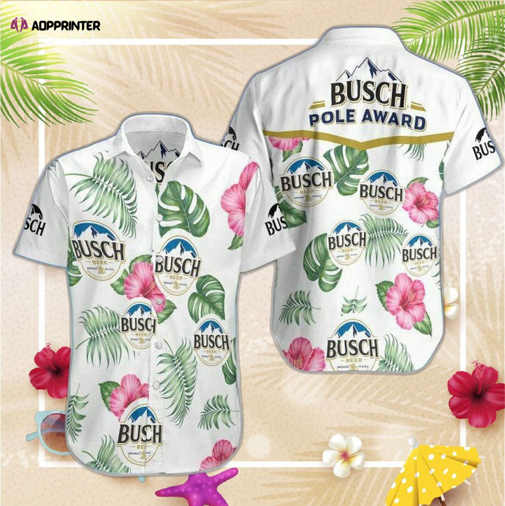 Busch Beer Hawaiian Beach Shirt, Hawaiian Shirt Custom Hawaiian Shirt For Men Womens