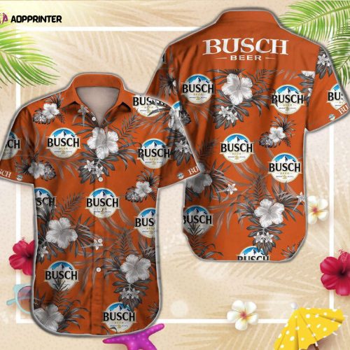 Busch Beer Tropical Flower Hawaiian Shirt For Men And Women Summer Shirt